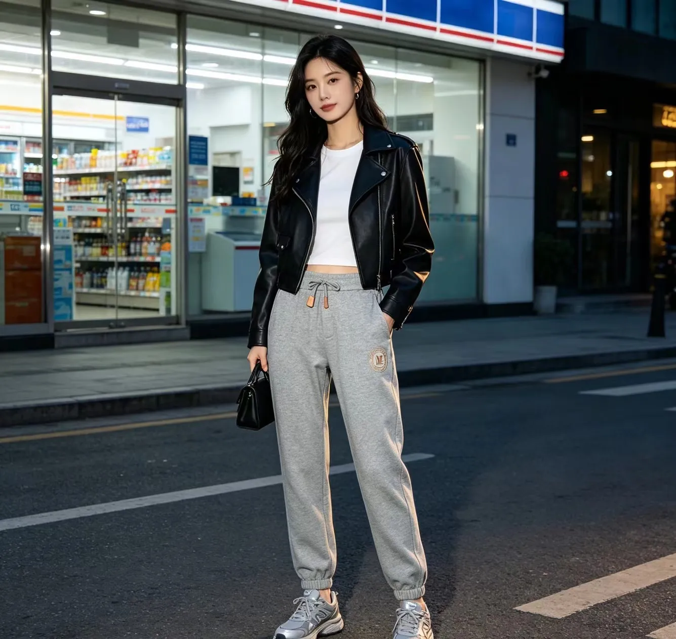 Louis Vuitton/Louis Vuitton round logo leggings trousers